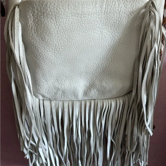 Jennifer Haley Bags Genuine Leather Boho Fringe  Bag in Cream, Brown, and Tan - Picture 5 of 11